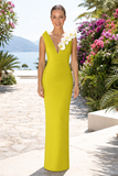 Valentina One Shoulder 3D Floral Mermaid Dress