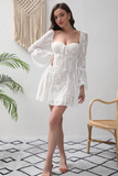 Lila Floral Lace Corset Mini Dress