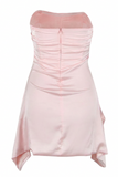 Draped Strapless Corset Dress