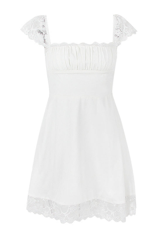 Lace A-Line Mini Dress