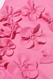 3D Flower Applique Maxi Dress