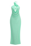 Soraya Floral Halter Cowl Maxi Dress