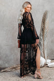 White Boho Lace Maxi Dress