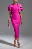 Madeline Knitted Embellished Midi Dress
