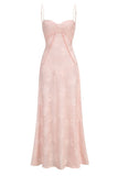 Butterfly Applique Maxi Slip Dress