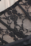 Aria Lace Corset Cutout Evening Dress