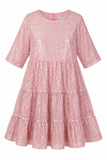 My Queen Sequin Tiered Mini Dress