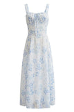 Floral Bustier Midi Dress