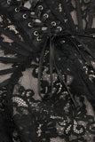Lace Strapless Corset Mini Dress