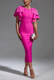 Madeline Knitted Embellished Midi Dress