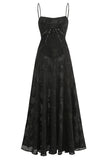 Butterfly Applique Maxi Slip Dress