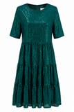 My Queen Sequin Tiered Mini Dress