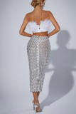 Zara Feather Mermaid Skirt Matching Set