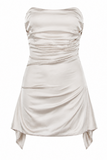 Draped Strapless Corset Dress