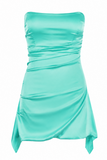 Draped Strapless Corset Dress