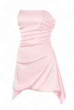 Draped Strapless Corset Dress