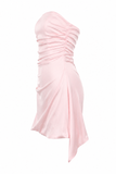 Draped Strapless Corset Dress