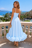 Flounce Bustier Midi Dress
