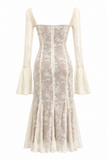 Delilah Vintage Cream Lace Maxi Dress