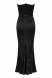 Strapless Corset Satin Mermaid Gown