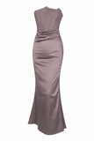 Strapless Corset Satin Mermaid Gown