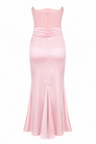 Strapless Corset Satin Mermaid Gown