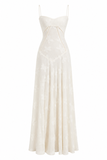Butterfly Applique Maxi Slip Dress