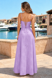 Butterfly Applique Maxi Slip Dress
