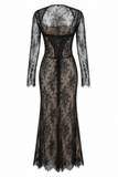 Lace Maxi Dress with Matching Shrug