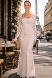 Lace Maxi Dress with Matching Shrug