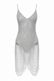 Aviana Rhinestone Midi Dress