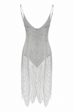 Aviana Rhinestone Midi Dress