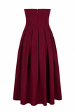 Lady Strapless Midi Dress