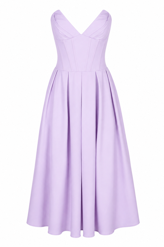 Lady Strapless Midi Dress