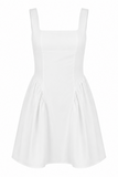 Bow-Backless A-Line Mini Dress