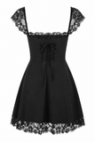 Lace A-Line Mini Dress