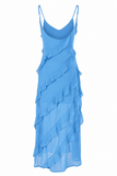 Ruffle Open-Back Maxi Dress