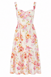 Floral Bustier Midi Sundress