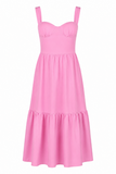 Floral Bustier Midi Sundress