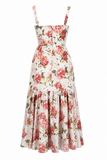 Floral Bustier Midi Sundress