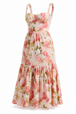 Floral Bustier Midi Sundress