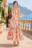 Floral Bustier Midi Sundress
