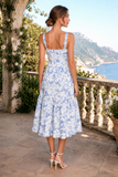 Floral Bustier Midi Sundress