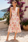Floral Bustier Midi Sundress