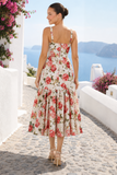 Floral Bustier Midi Sundress