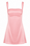 Square Neck A-Line Mini Dress
