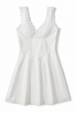 Lace Trim Corset-Style A-Line Mini Dress