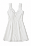 Lace Trim Corset-Style A-Line Mini Dress