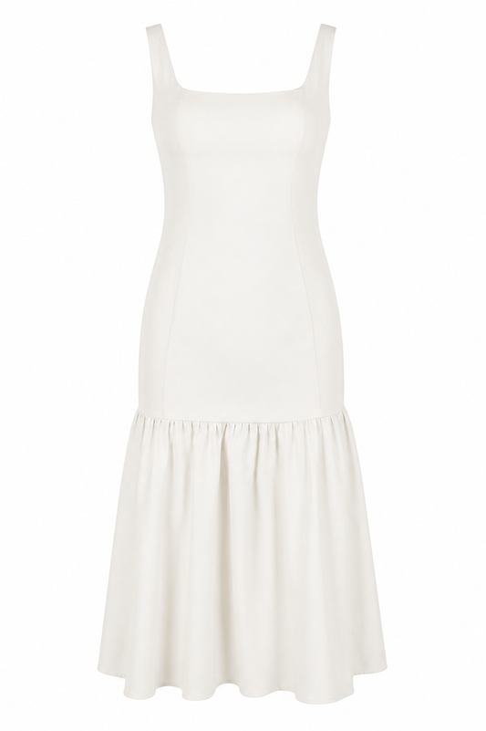 Amore Dropped Waist Midi Dress
