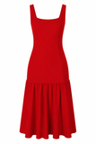 Amore Dropped Waist Midi Dress